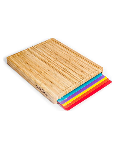 Juego de Tablas de Cortar de Bambú Cooler Kitchen 40x35 cm