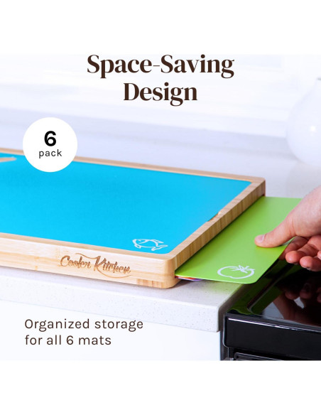 Juego de Tablas de Cortar de Bambú Cooler Kitchen 40x35 cm