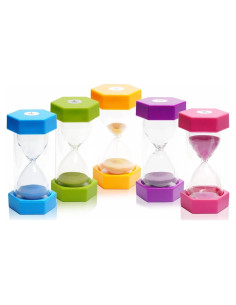 Juego de 5 Relojes de Arena Coloridos UrbAmerican 1-30 Min