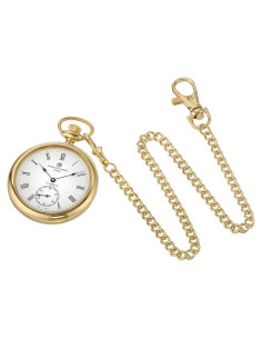 Reloj de Bolsillo Mecánico Charles-Hubert 3756-GR Baño Oro