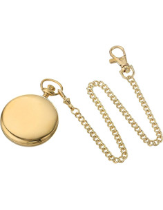 Reloj de Bolsillo Mecánico Charles-Hubert 3756-GR Baño Oro 2