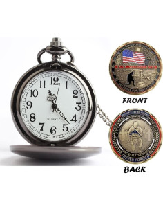 Reloj de Bolsillo Guangstore con Moneda para Veteranos 2