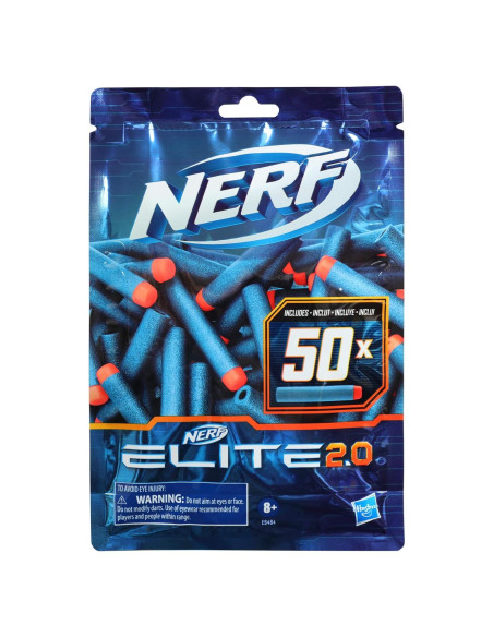 Paquete de 50 dardos Nerf Elite 2.0 de espuma