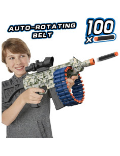 Blaster Eléctrico Automático JakMean con 100 Dardos de Espuma 2