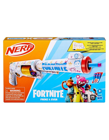 Blaster Nerf Fortnite Frenz 4 Ever con 6 Dardos Elite
