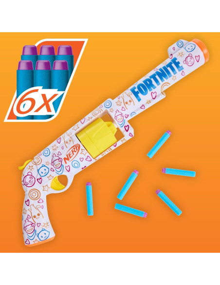 Blaster Nerf Fortnite Frenz 4 Ever con 6 Dardos Elite