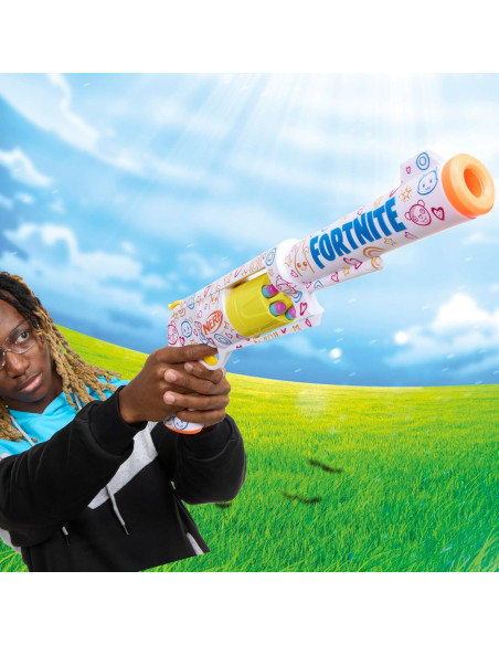 Blaster Nerf Fortnite Frenz 4 Ever con 6 Dardos Elite