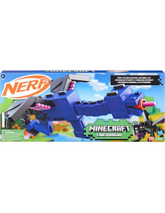 Nerf Blaster Dragón Ender Minecraft, Clip 4 Dardos, 12 Dardos 2