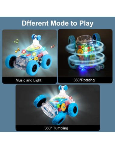 Coche Juguete Iluminado TAKIHON para Niños 1-3 Años