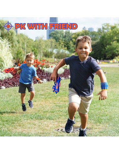 Paquete 2 Pistolas Blaster Banvih con 60 Dardos y Muñequera