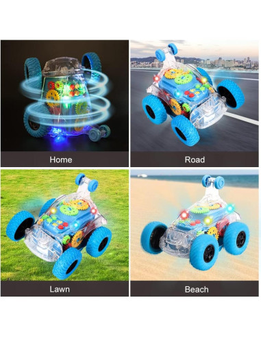 Coche Juguete Iluminado TAKIHON para Niños 1-3 Años