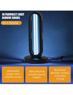Lámpara Germicida UV LNBEI 38W con Control Remoto 2