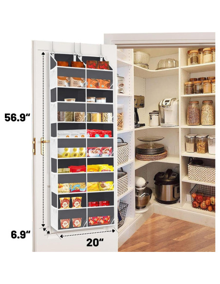 Organizador sobre la puerta Ofiray-Home 5 niveles 10 compartimentos