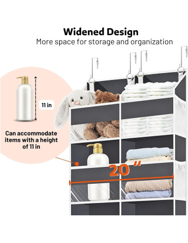 Organizador sobre la puerta Ofiray-Home 5 niveles 10 compartimentos