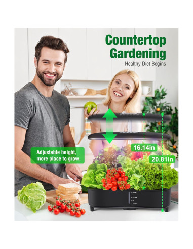 Sistema Hidropónico Okayice SH202 15 Pods Jardín Interior