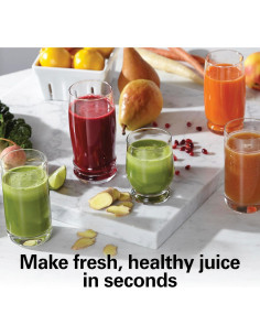 Extractor de Jugo Hamilton Beach 800W Gran Boca 7,62cm 2