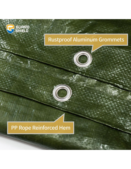Lona Verde GUARD SHIELD 3,05x6,10m Impermeable 7mil