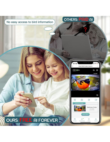 Comedero Inteligente BROAIMX con Cámara 1080P y Solar