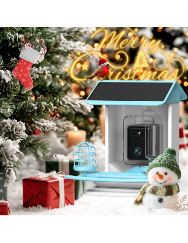 Comedero Inteligente BROAIMX con Cámara 1080P y Solar