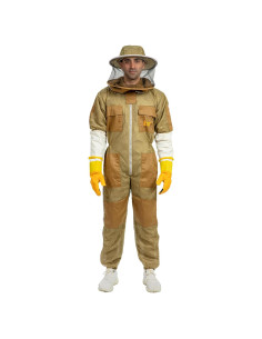 Traje de Apicultura Ventilado Masivo Almacén Unisex Caqui