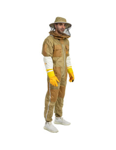 Traje de Apicultura Ventilado Masivo Almacén Unisex Caqui 2