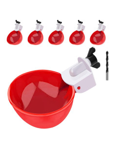 Tazas de Agua Automáticas EOKOICA para Pollos 6 Piezas