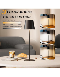 Lámpara de Mesa Inalámbrica Kakanuo - Paquete de 2 LED 2