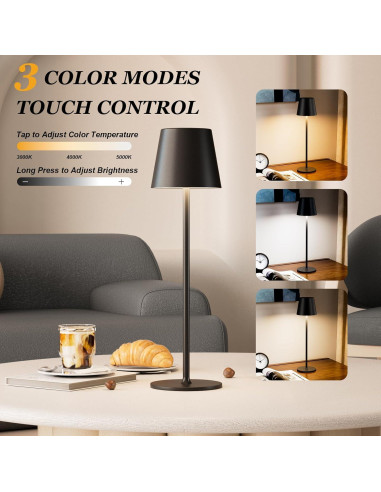 Lámpara de Mesa Inalámbrica Kakanuo - Paquete de 2 LED