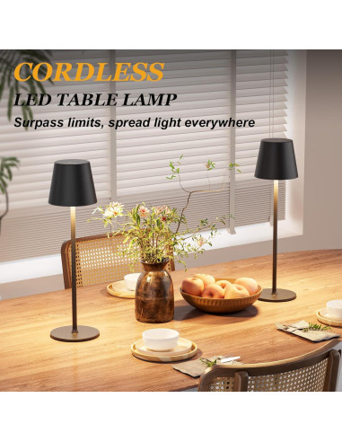 Lámpara de Mesa Inalámbrica Kakanuo - Paquete de 2 LED