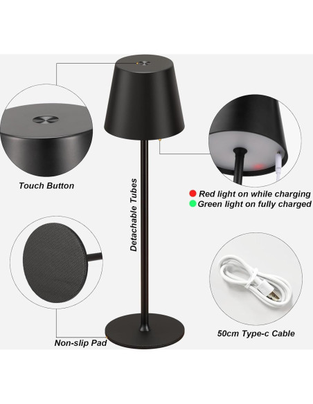 Lámpara de Mesa Inalámbrica Kakanuo - Paquete de 2 LED