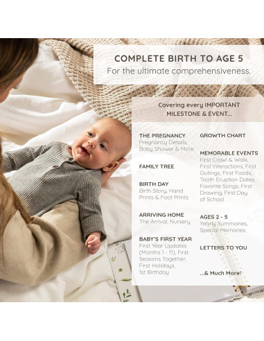 Libro de Recuerdos Bebé ZIRI & ZANE 120 Páginas Bosque