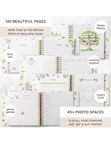 Libro de Recuerdos Bebé ZIRI & ZANE 120 Páginas Bosque