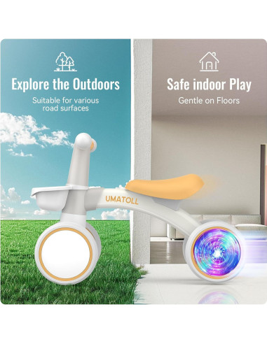 Bicicleta de Equilibrio Umatoll B402 para Bebés 12-24 Meses