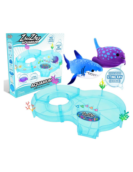 Conjunto Acuario ZhuZhu con 2 Peces y Accesorios