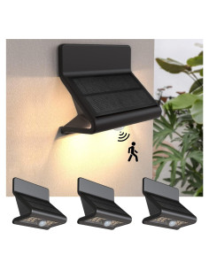 Luces Solares AURAXY con Sensor de Movimiento IP44 - 4 Pzas