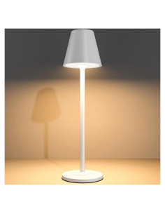 Lámpara de Mesa LED Timjorman Blanca Batería 5000mAh