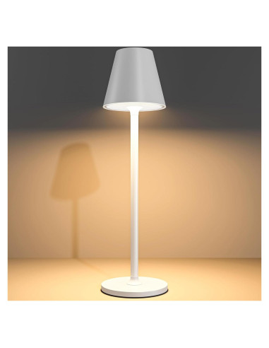 Lámpara de Mesa LED Timjorman Blanca Batería 5000mAh