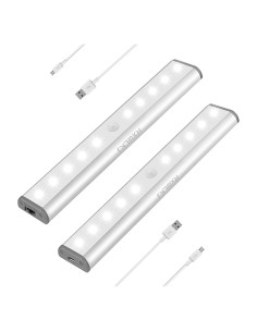 Luz LED portátil RXWLKJ 10 LED con sensor de movimiento