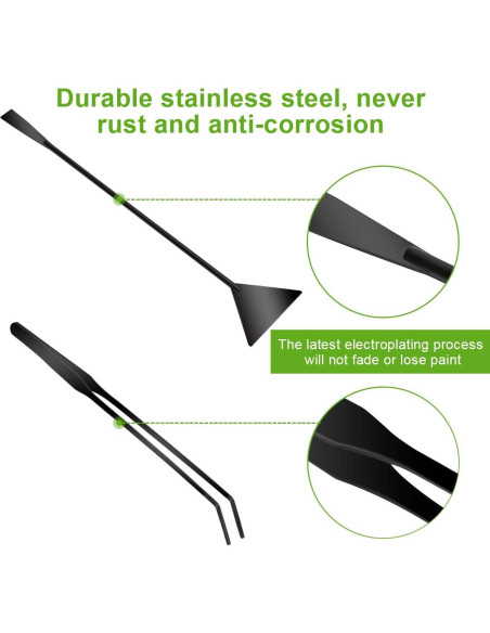 Kit de herramientas de aquascape Quarium 4 en 1 acero inoxidable