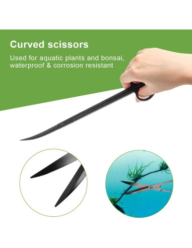 Kit de herramientas de aquascape Quarium 4 en 1 acero inoxidable