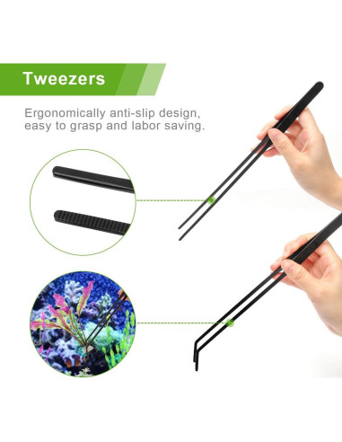 Kit de herramientas de aquascape Quarium 4 en 1 acero inoxidable