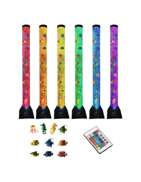 Lámpara Acuática Sensorial Lightahead 4FT con 10 Peces Flotantes