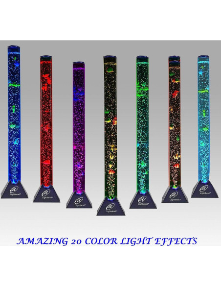 Lámpara Acuática Sensorial Lightahead 4FT con 10 Peces Flotantes