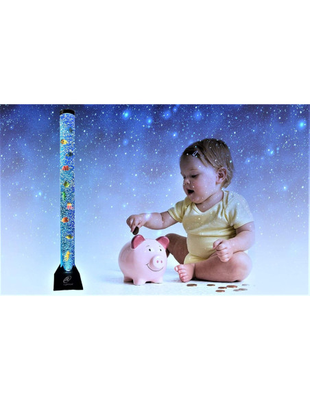 Lámpara Acuática Sensorial Lightahead 4FT con 10 Peces Flotantes