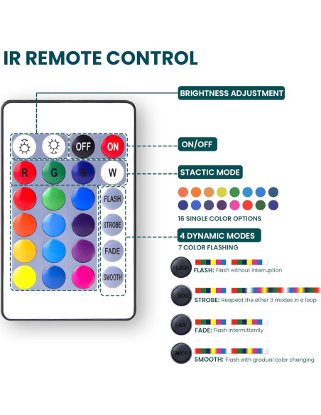 Lámpara Acuática Sensorial Lightahead 4FT con 10 Peces Flotantes
