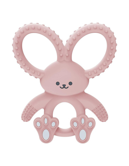 Mordedor Suave Dr. Brown's Flexees Conejito Rosa 100% Silicona 3m+