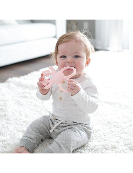 Mordedor Suave Dr. Brown's Flexees Conejito Rosa 100% Silicona 3m+