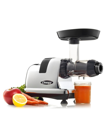 Exprimidor Omega J8006HDC Prensa Fría 200W Cromo 32oz