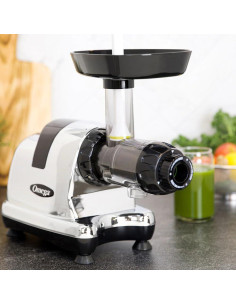 Exprimidor Omega J8006HDC Prensa Fría 200W Cromo 32oz 2