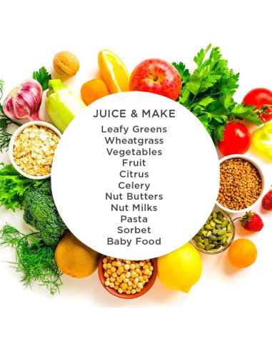 Exprimidor Omega J8006HDC Prensa Fría 200W Cromo 32oz